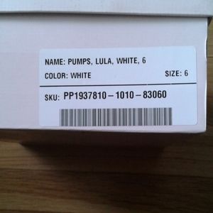 Justfab LULA,PUMPS  WHITE SIZE 6